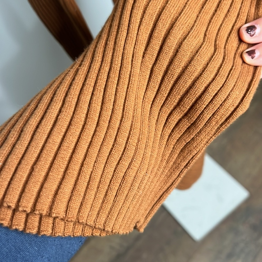 The normal brand Ava Ribbed Maxi Dress in Clay sweater dress - Picture 8 of 13